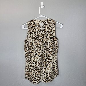 Van Heusen Animal Print Sleeveless Blouse